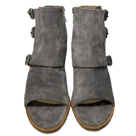 Rag & Bone - Women’s ‘Marta' Suede, Cut-Out Bootie - Grey, Size 38.5 IT, 8.5 US - Picture 5 of 16